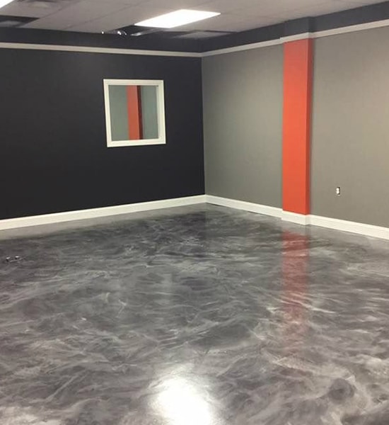 epoxy metallic floor floors angeles los