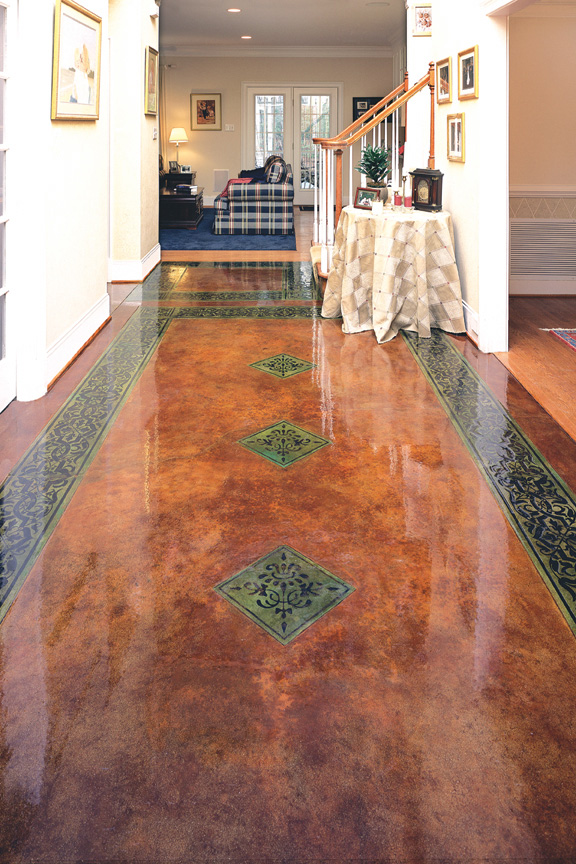 stained concrete floors